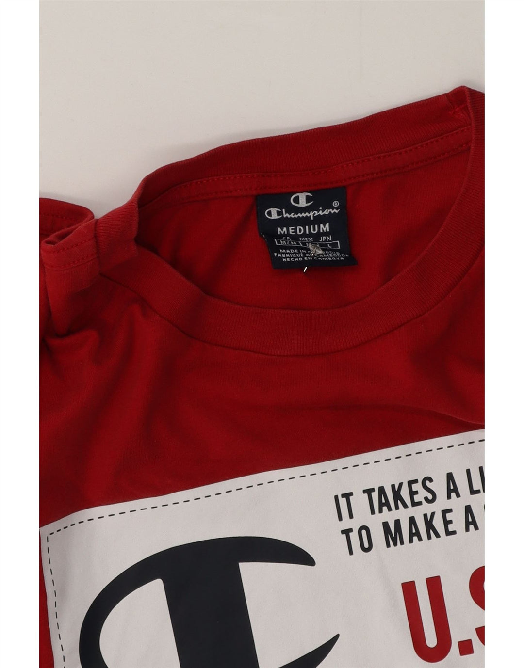 Tricou grafic pentru bărbați Champion Top Medium Red