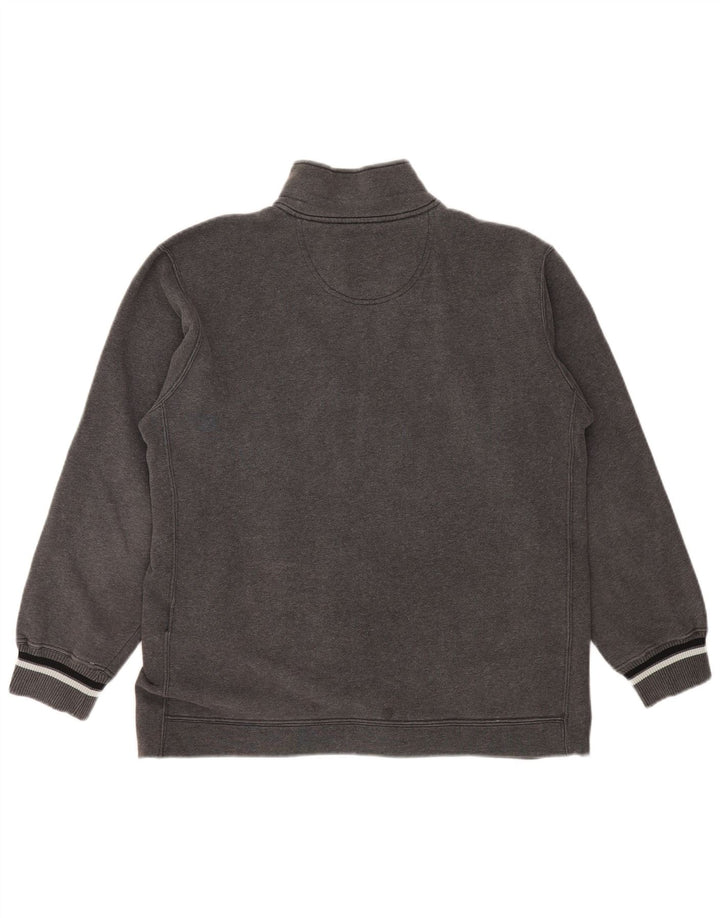 Chanorac pentru bărbați CHAMPION, cu fermoar și gât, pulover XL bumbac gri