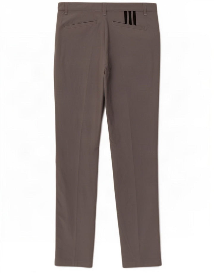 Pantaloni chino slim pentru bărbați Adidas W32 L34 poliester gri