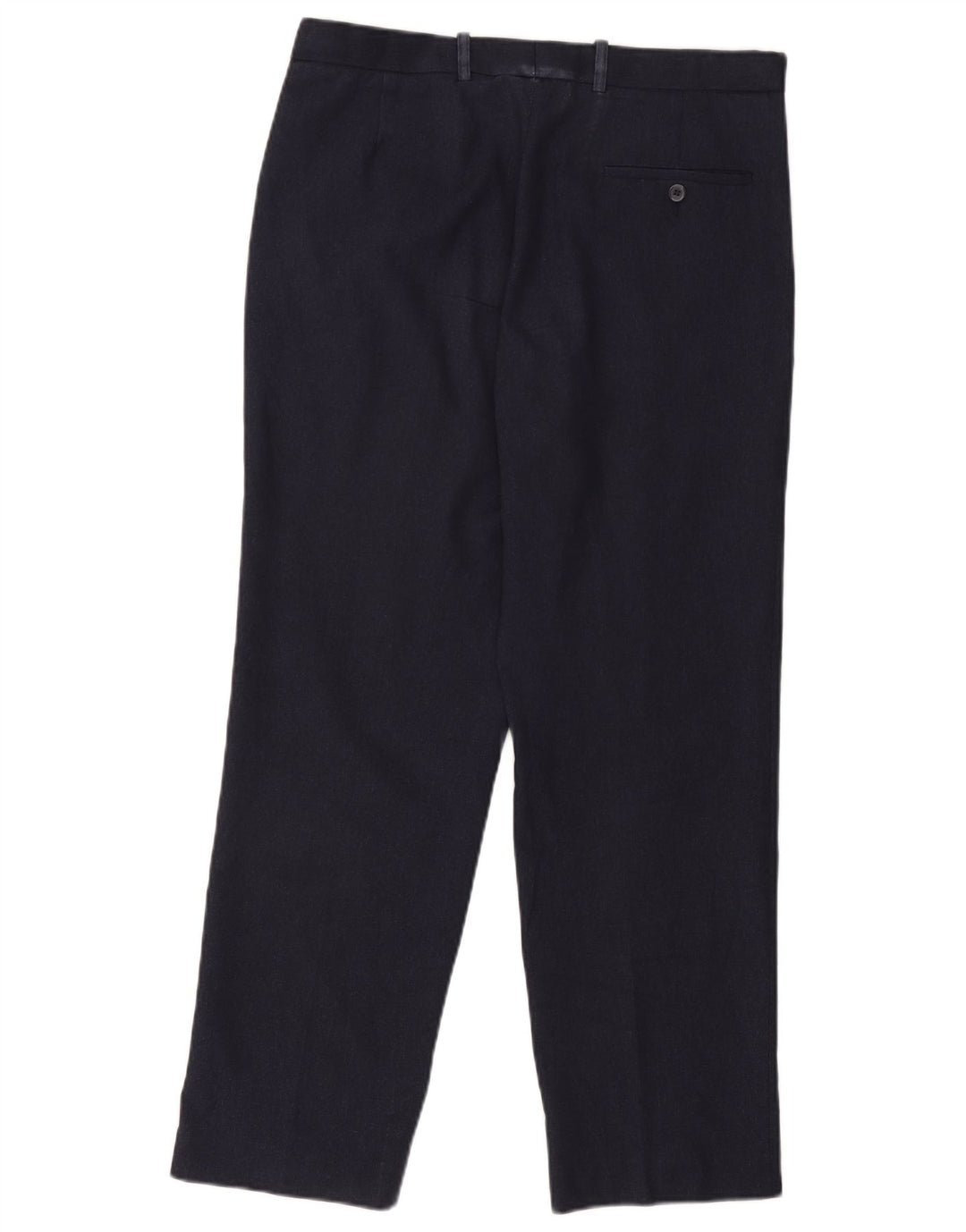 Pantaloni de costum pentru bărbați Marks & Spencer, cu ajustare normală, L34 L31, poliester bleumarin