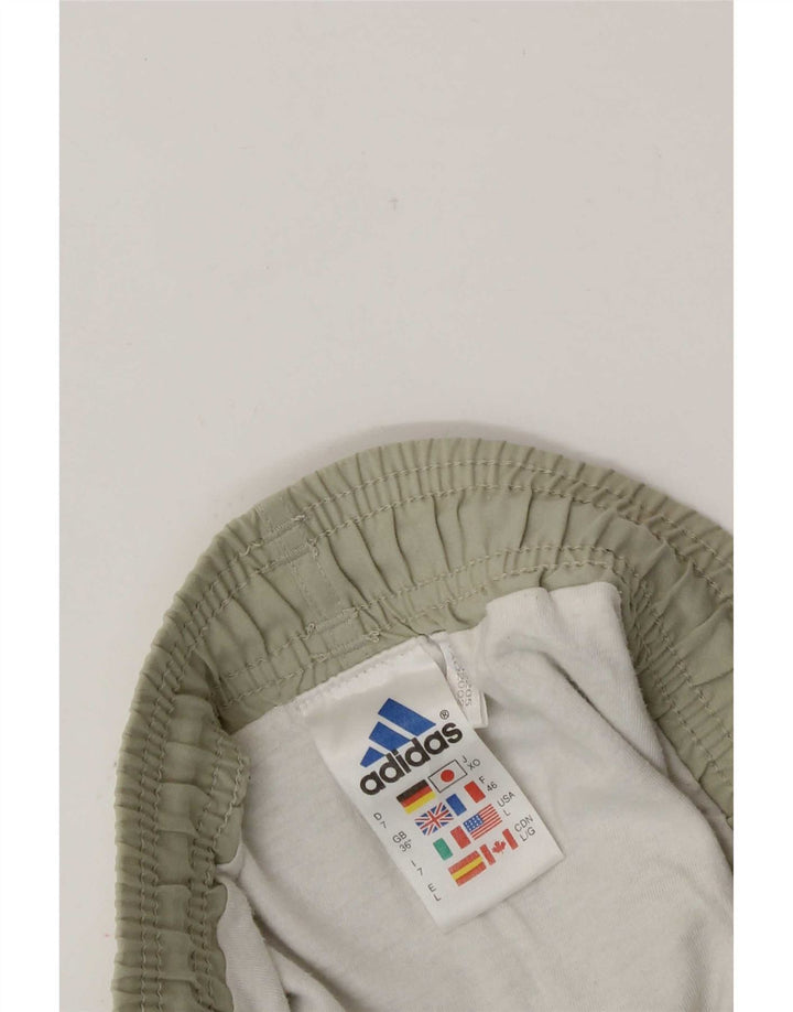 Pantaloni scurți sport Adidas pentru bărbați, mari, kaki, poliester
