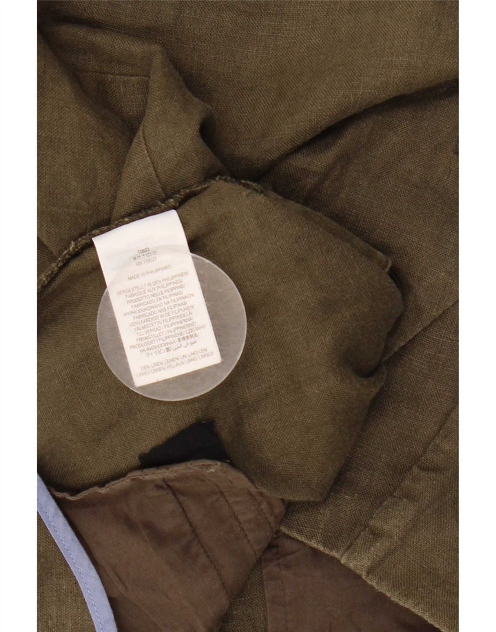 Pantaloni scurti chino Boden pentru femei UK 12 Medium W32 Khaki Linen