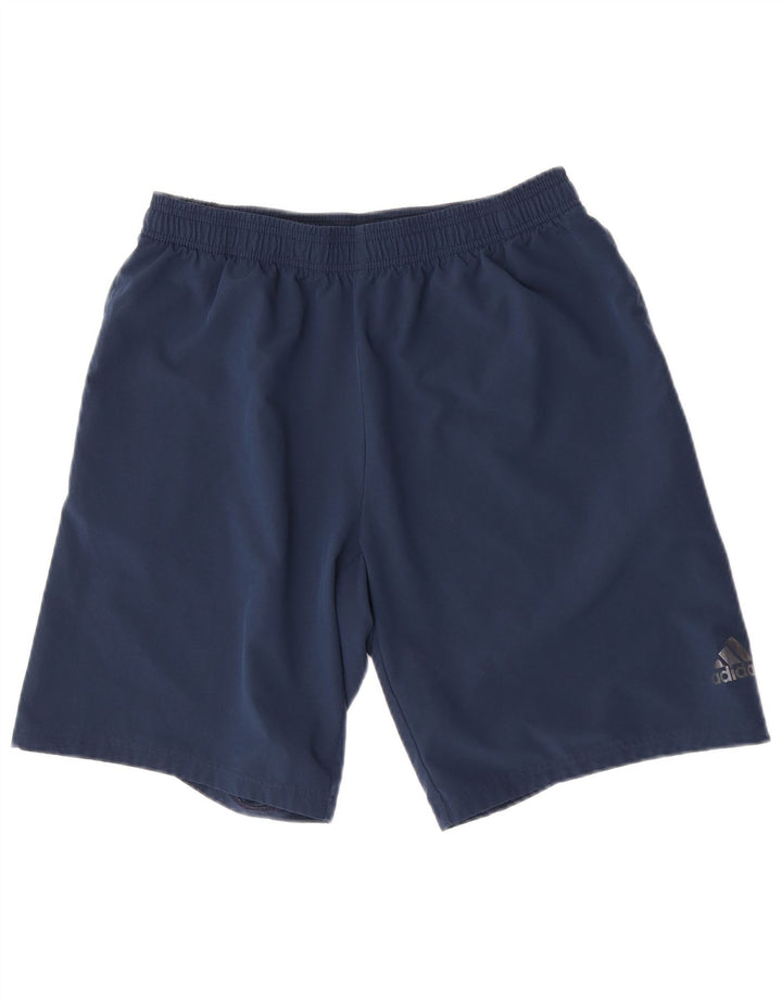 Pantaloni scurți sport pentru bărbați Adidas Climalite, mari, albastru, poliester