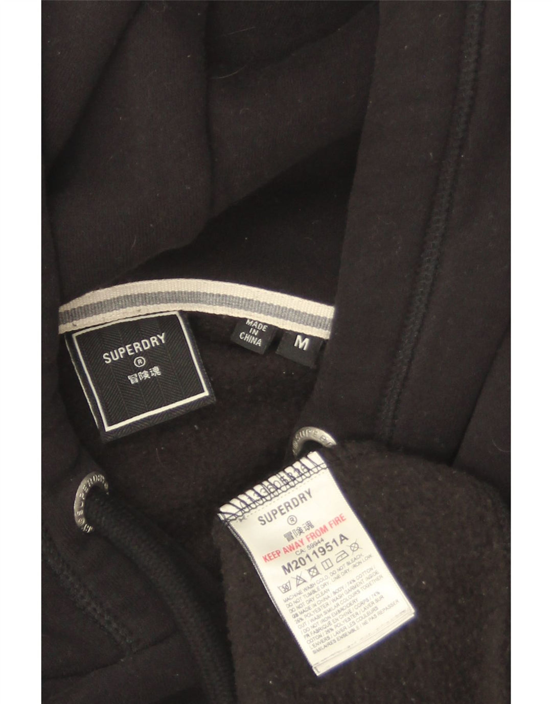 Pulover SUPERDRY pentru bărbați, bumbac mediu negru