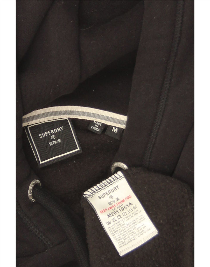 Pulover SUPERDRY pentru bărbați, bumbac mediu negru