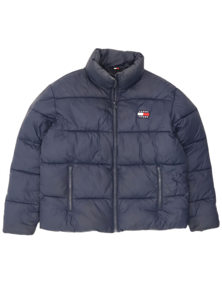 Jachetă căptușită Tommy Hilfiger pentru femei UK 14 Medium Bleumarin Poliamidă