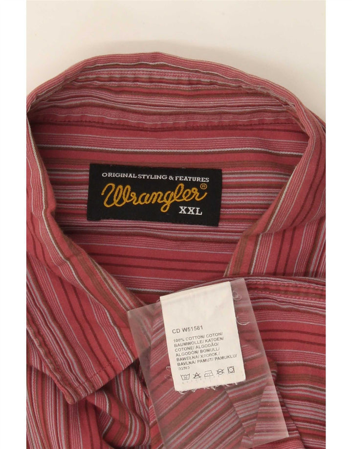 Cămașă pentru bărbați Wrangler 2XL bumbac cu dungi roșii