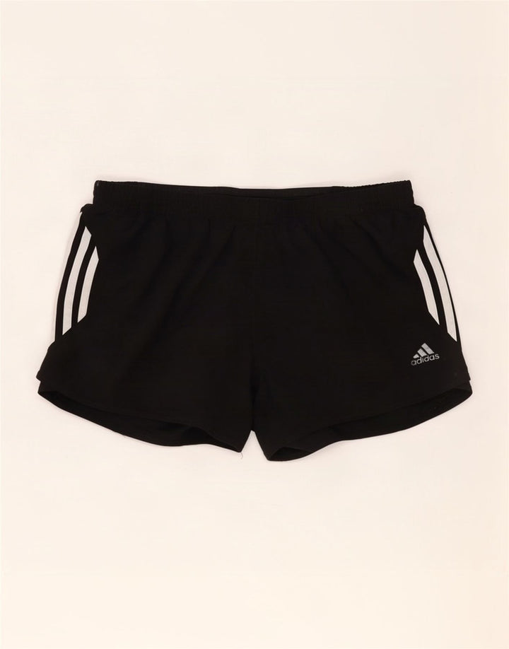 Pantaloni scurți sport Climacool Adidas pentru femei UK 10 Poliester negru mic