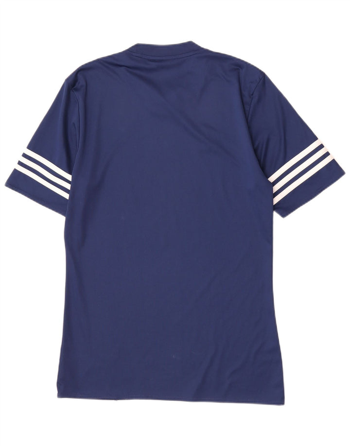 Tricou Adidas Climalite pentru bărbați Top mic, poliester bleumarin