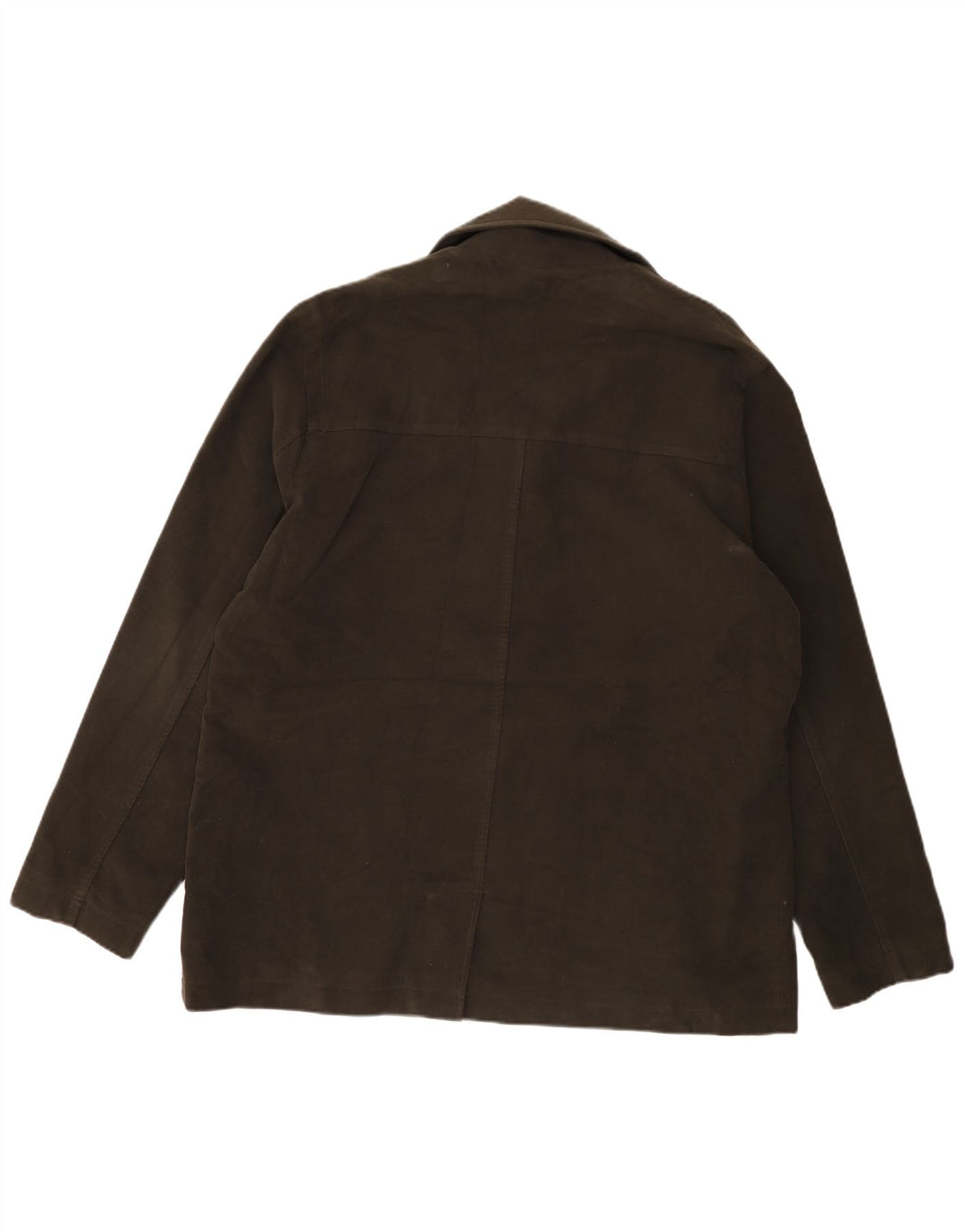 Geaca de piele intoarsa deschisa pentru barbati Marks & Spencer, UK 42 XL, kaki