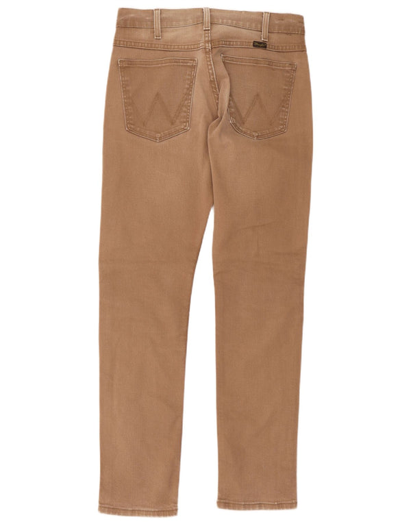 Blugi slim pentru bărbați Wrangler W31 L34 bumbac maro