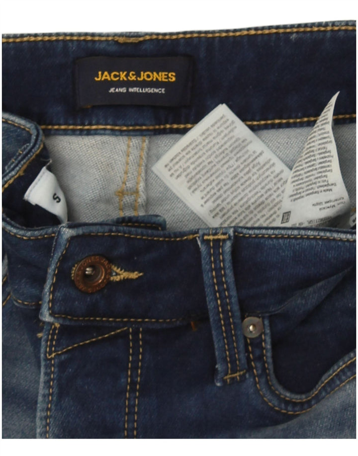 Pantaloni scurți Jack & Jones pentru bărbați din denim mic W29, bumbac albastru
