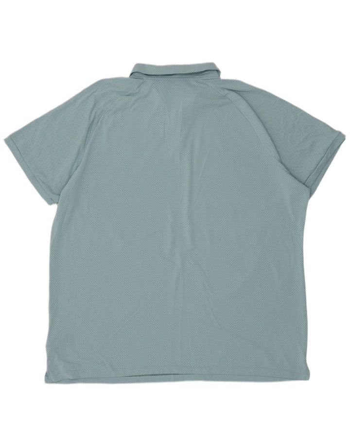 Tricou polo pentru bărbați NIKE 2XL poliester cu dungi albastre