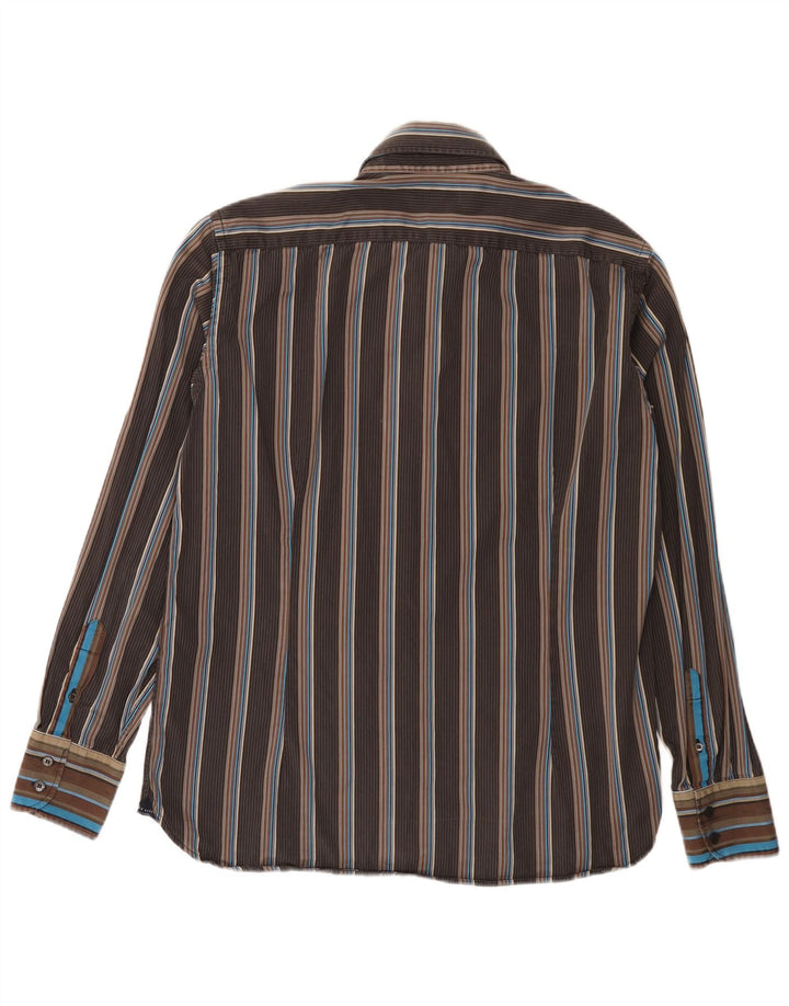 Cămașă pentru bărbați Ted Baker Mărimea 5 XL Maro cu dungi