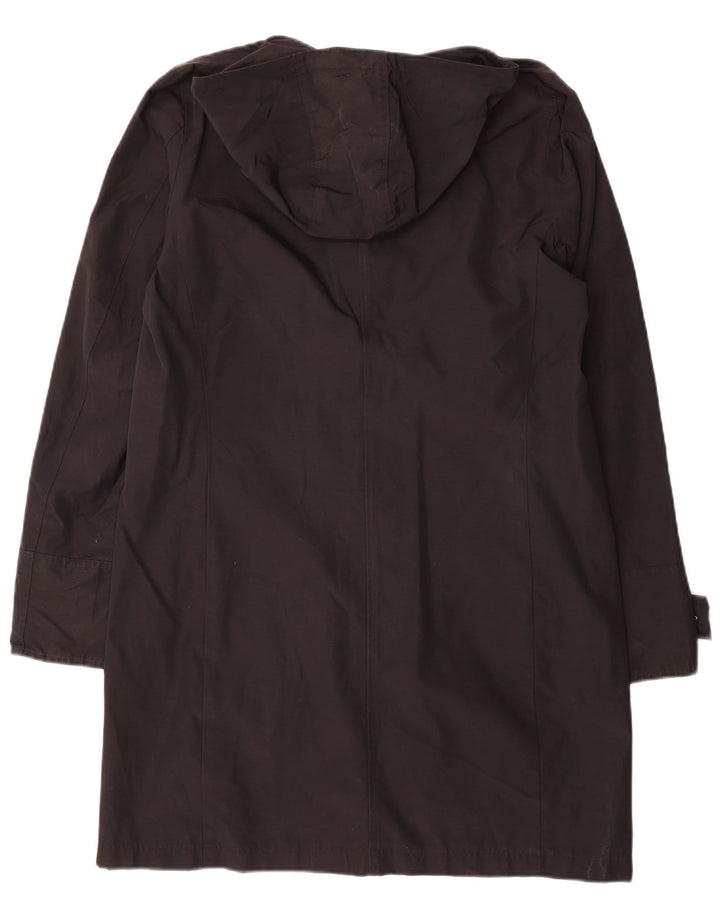 Palton cu glugă Woolrich pentru femei UK 16 mare, negru, bumbac