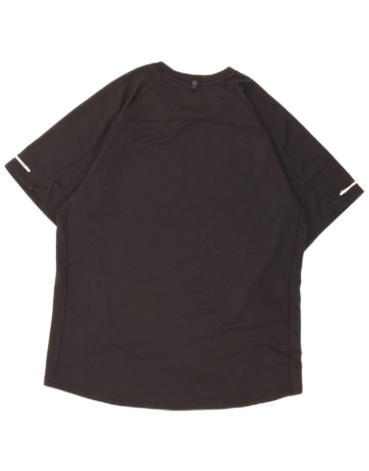 Tricou Nike Dri Fit pentru bărbați Top mare din poliester negru