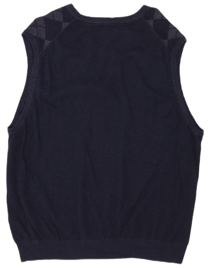 IZOD Vest pentru bărbați Tank Top 2XL Bleumarin Argyle/Diamond Bumbac