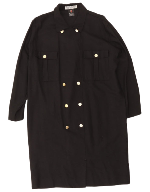 Fiorella Rubino Rochie cămașă dublu pentru femei UK 12 Medium Black