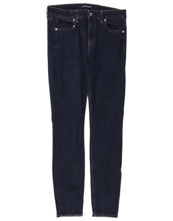 Blugi skinny pentru femei Calvin Klein W31 L30 bumbac bleumarin