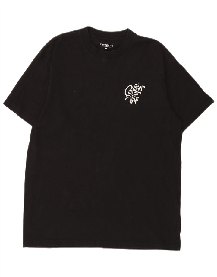 Tricou grafic pentru bărbați Carhartt Top mediu din bumbac negru