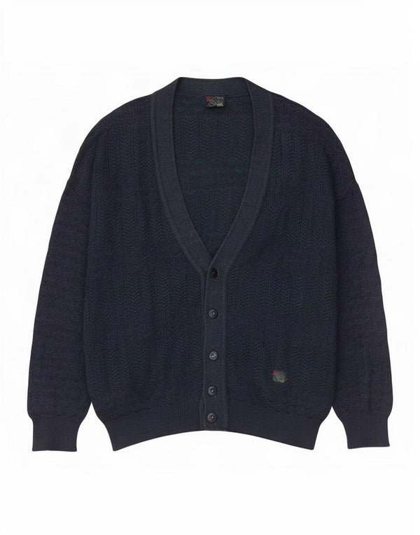 Pulover cardigan pentru bărbați Paco Calvari IT 54/56 XL Bleumarin Geometric