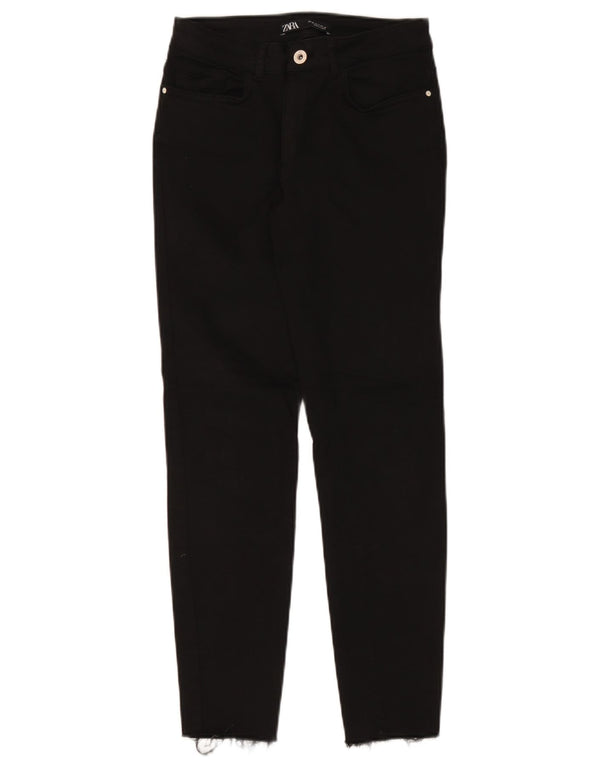 Blugi skinny pentru femei Zara EU 36 XS W26 L28 Negri