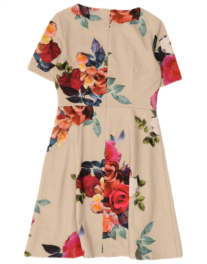 Rochie A-Line pentru femei Phase Eight UK 12 Poliester floral alb mediu