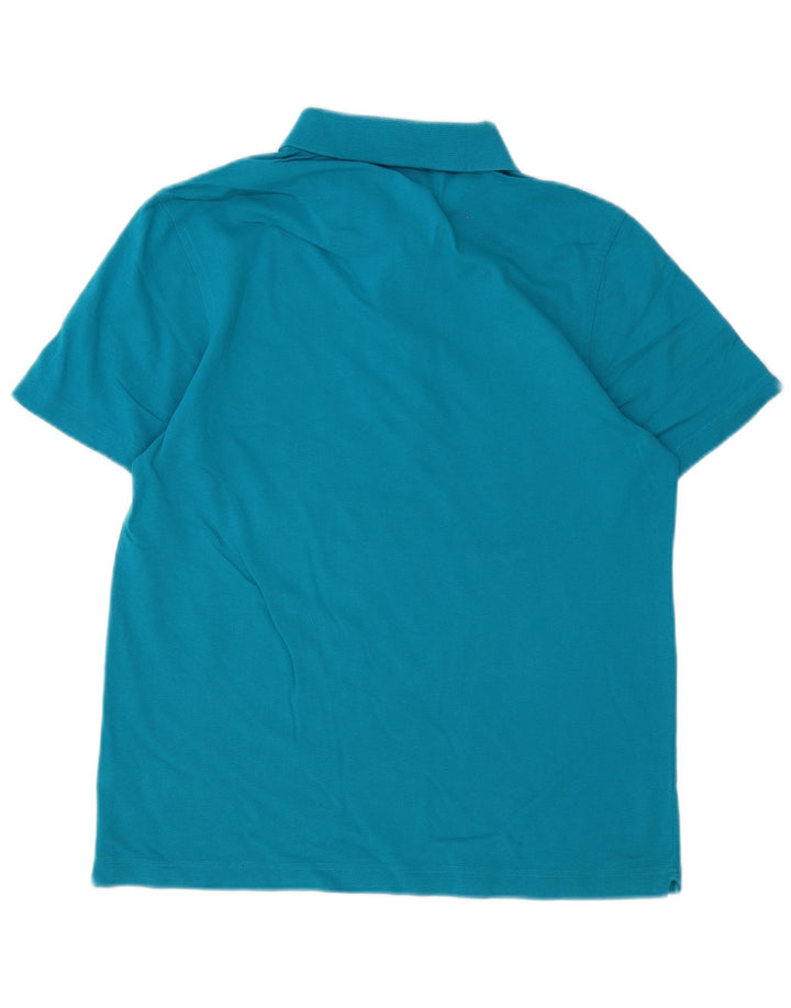 Tricou polo Lacoste pentru bărbați, mărimea 4, bumbac albastru mediu