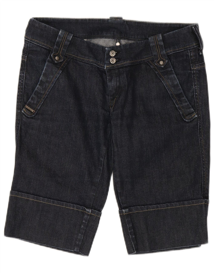 Pantaloni scurți din denim bermude Diesel pentru femei W29, bumbac bleumarin mediu
