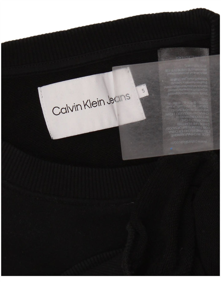 CALVIN KLEIN JEANS Hanorac crop Jumper UK 10 Mic Negru