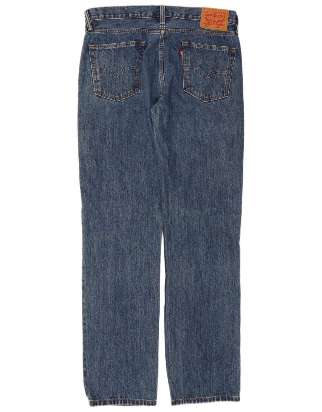 Blugi drepti pentru bărbați Levi's 514 W34 L34 Bumbac albastru