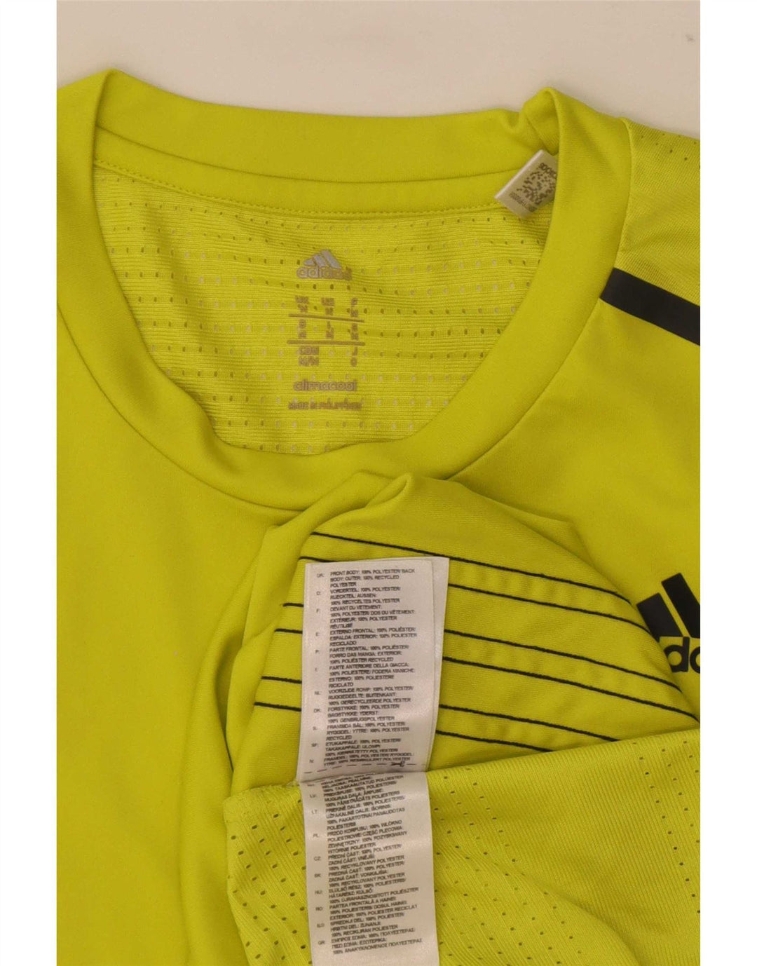 Tricou Adidas Climacool pentru bărbați Top Medium Galben Poliester
