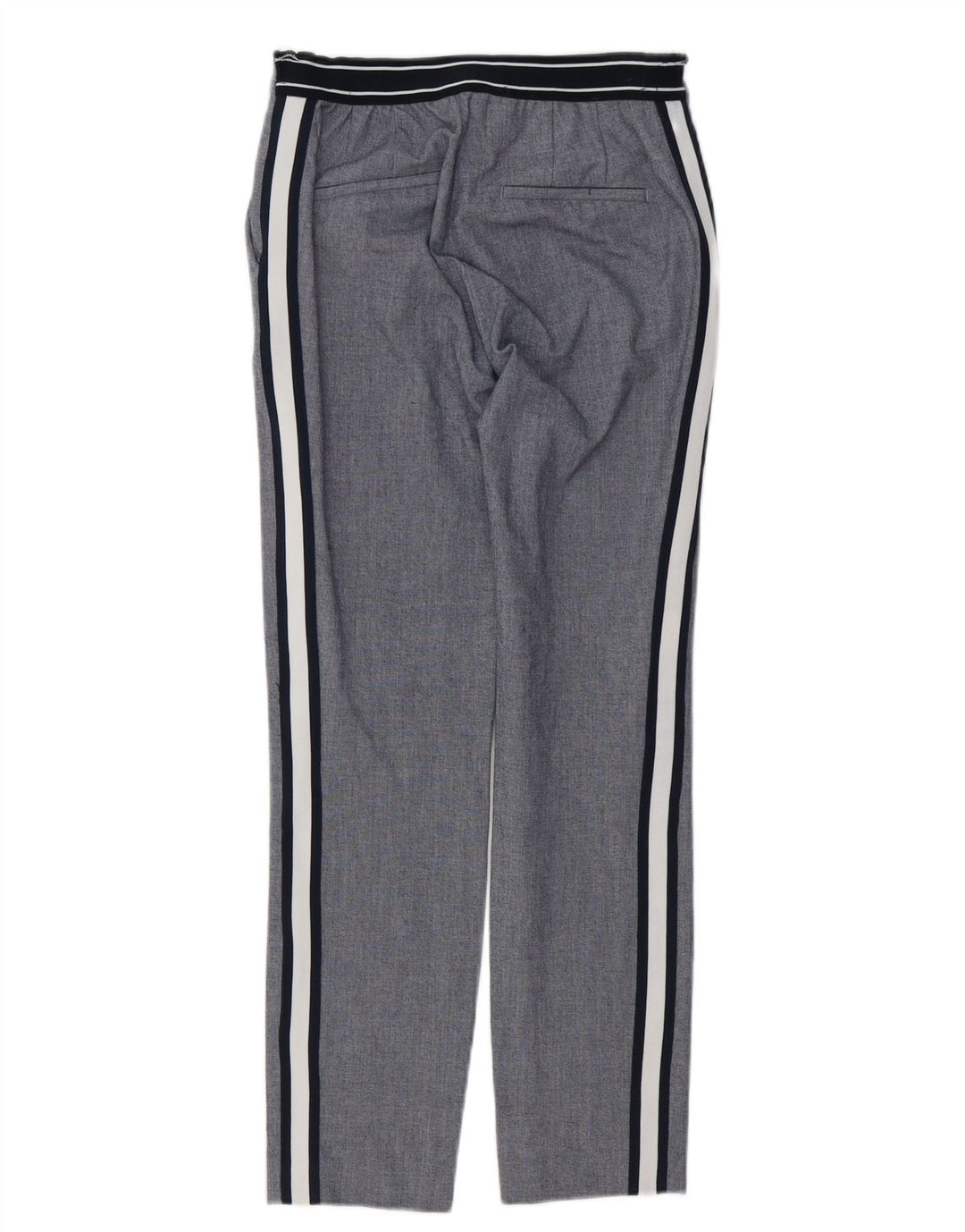 Pantaloni chino slim pentru femei Zara Mici L26 L27 Poliester cu dungi gri