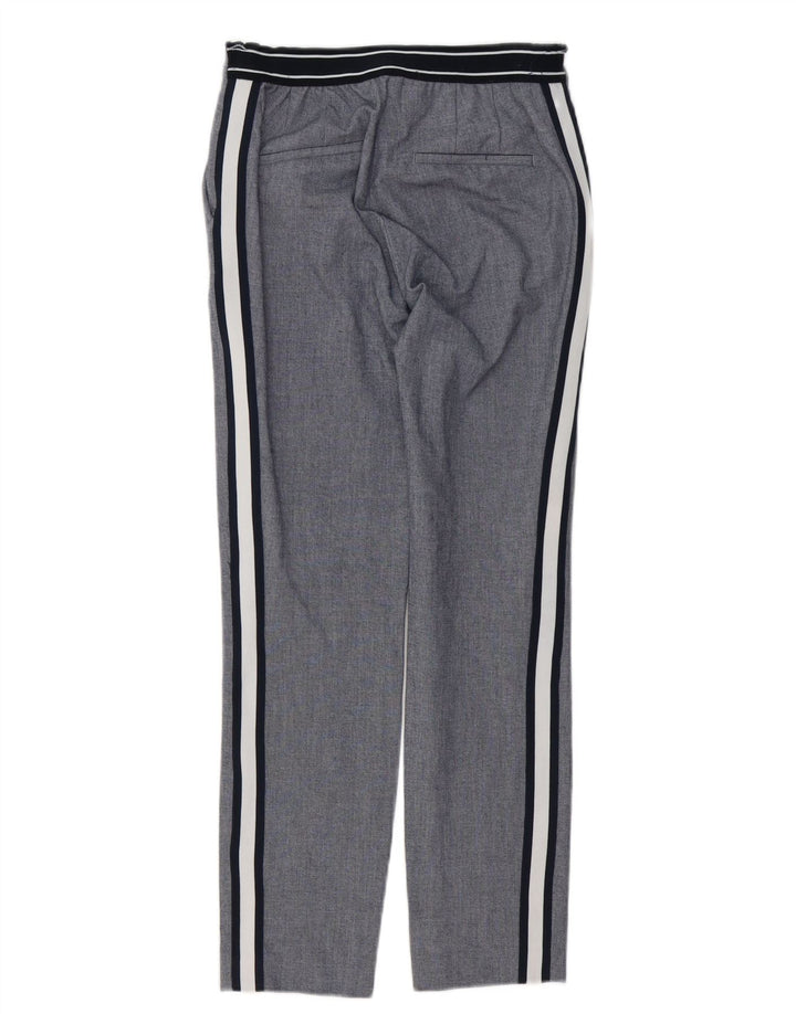 Pantaloni chino slim pentru femei Zara Mici L26 L27 Poliester cu dungi gri