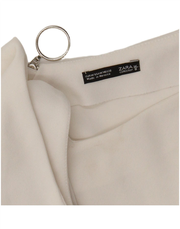 Crop Top pentru femei Zara UK 12 Medium White