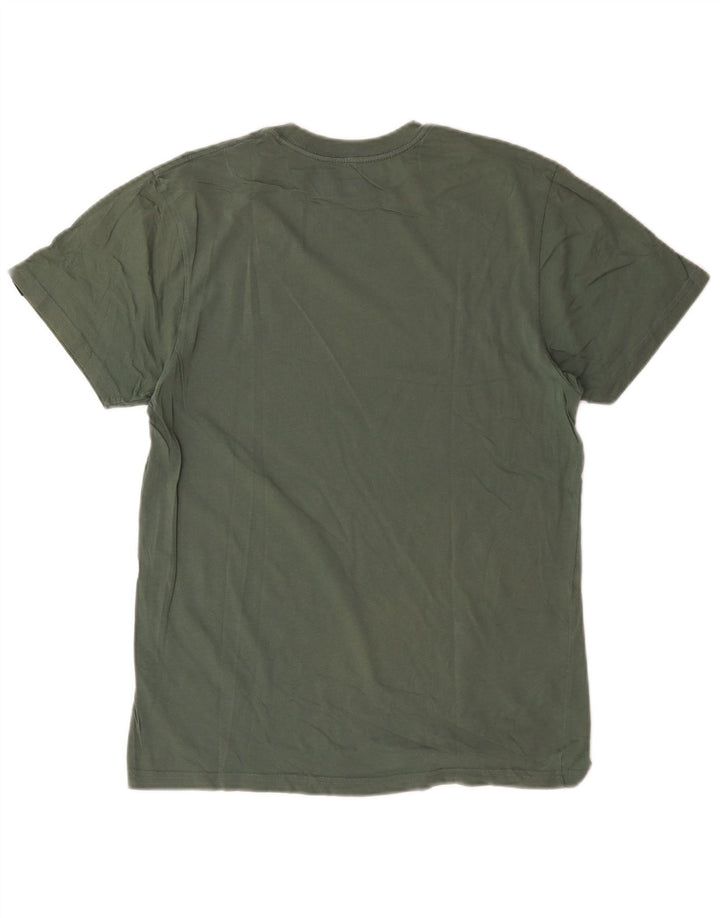 Tricou grafic personalizat Vans pentru bărbați Top din bumbac verde mediu