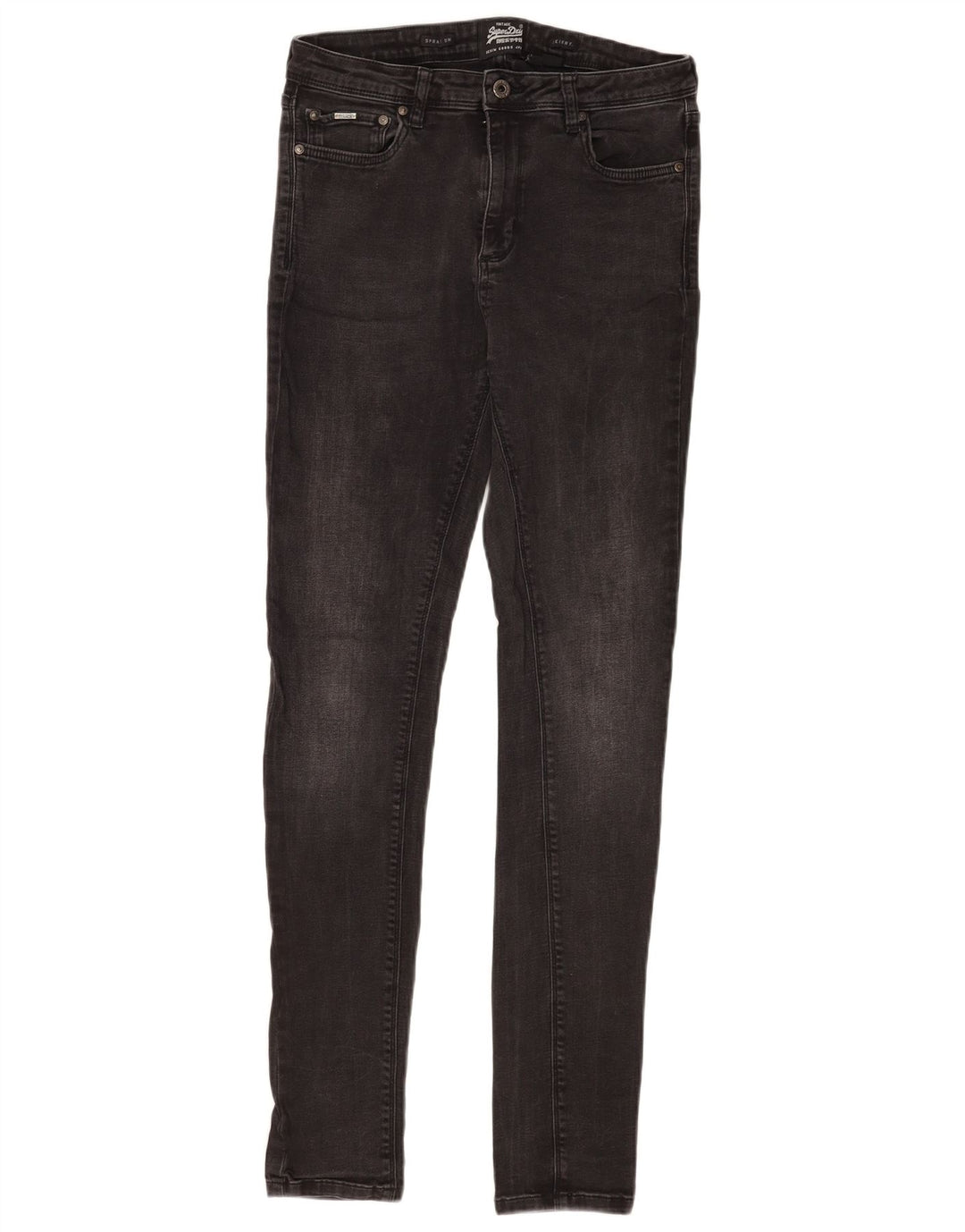 Blugi skinny pentru femei Superdry W32 L34 bumbac gri