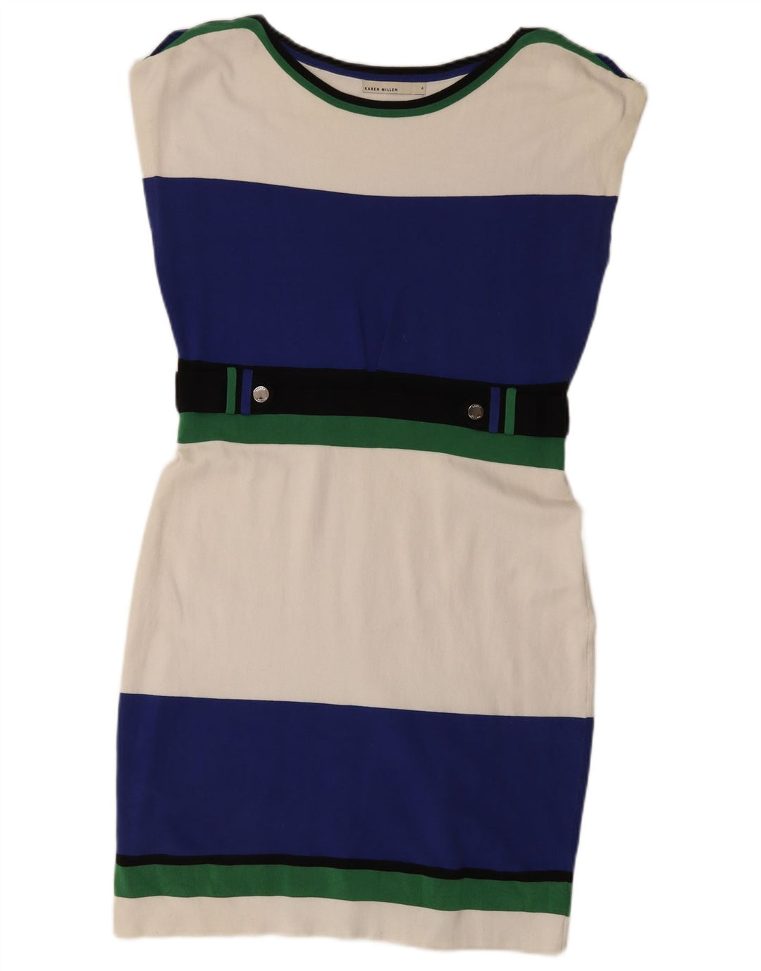 Rochie teacă supradimensionată pentru femei Karen Millen US 4, cu dungi mici, multicolore