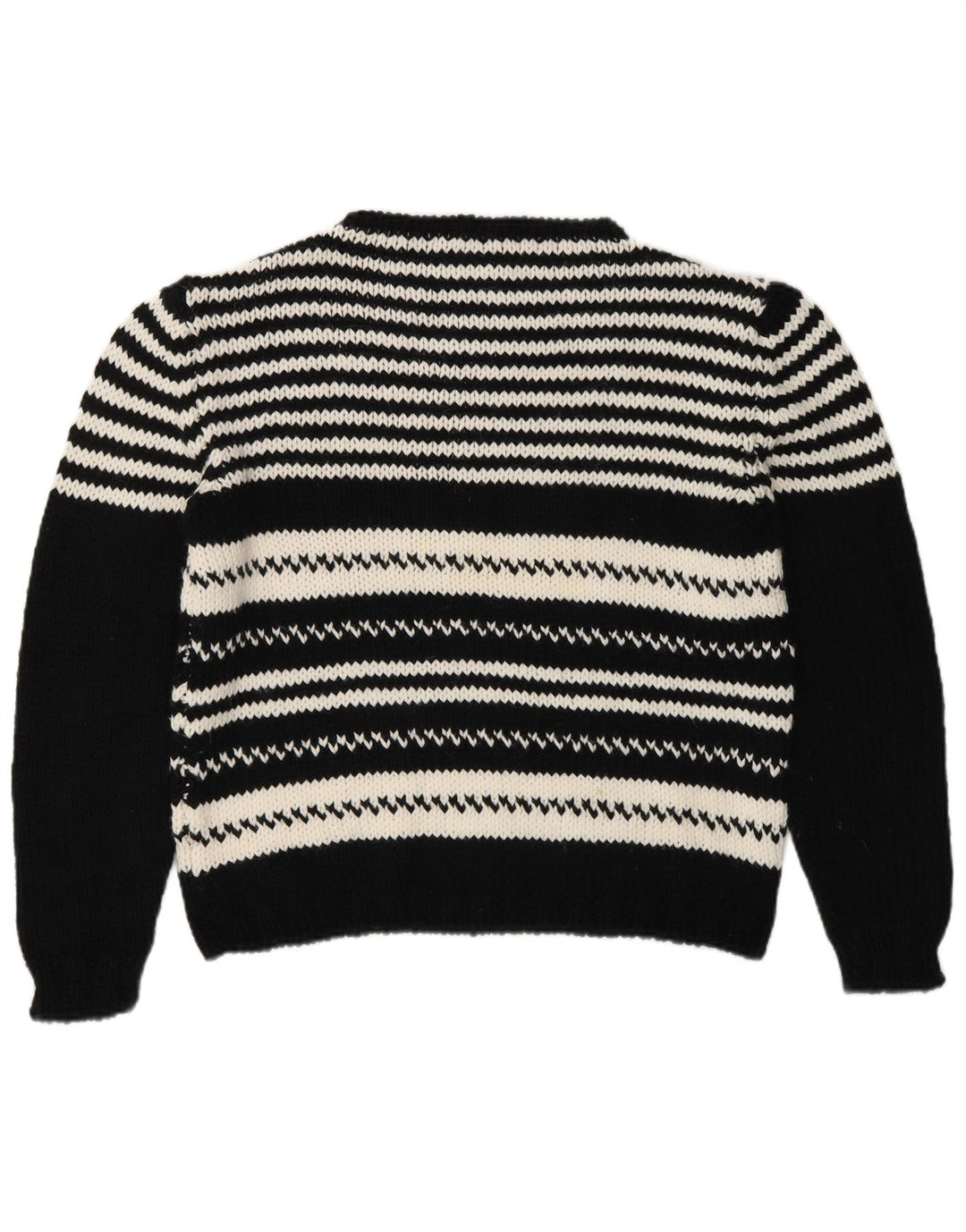 Pulover vintage cu gât țestoasă pentru femei UK 14 Medium Black Dunge