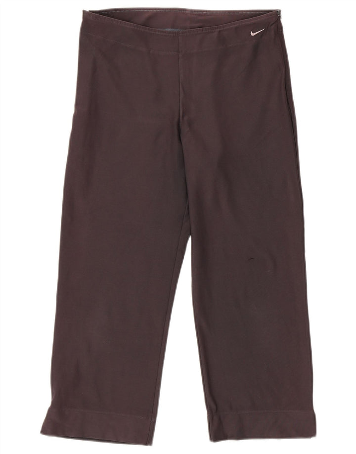 Pantaloni de trening NIKE Dri Fit Capri pentru femei Marea Britanie 12/14, bumbac gri mare