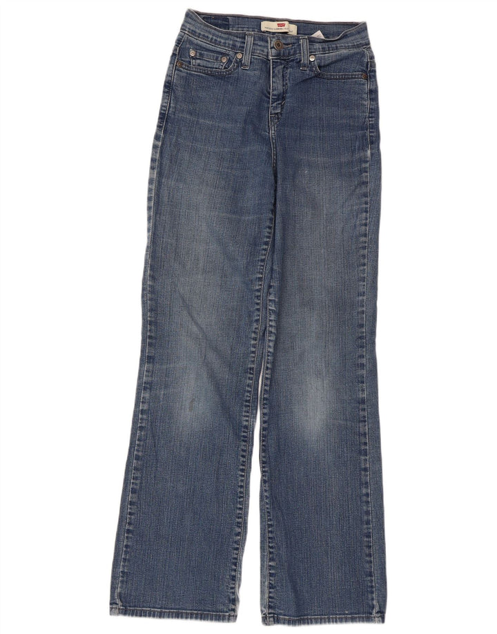 Blugi Levi's 512 Perfectly Slimming Bootcut W26 L30, bumbac albastru