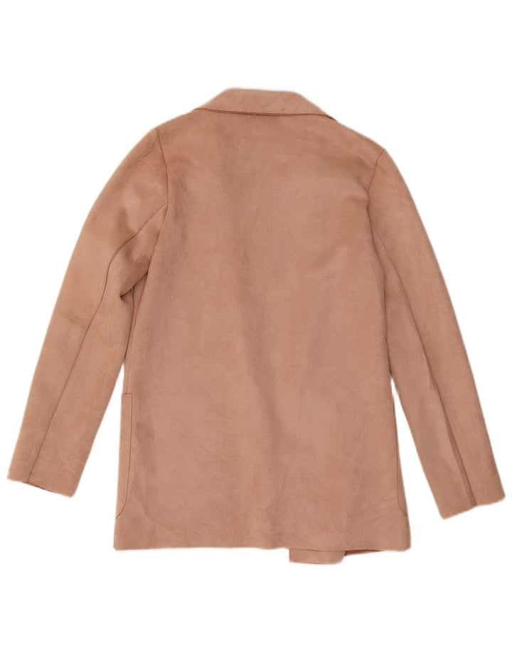 ZARA Womens Open Blazer Jacket UK 6 XS Beige