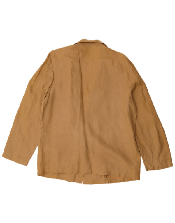 Blazer Vintage pentru femei cu 1 nasture, UK 16, mare, bej