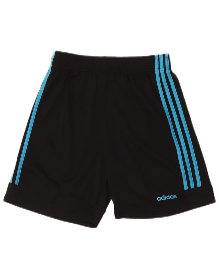 Pantaloni scurți sport adidas Climalite pentru băieți 13-14 ani poliester negru