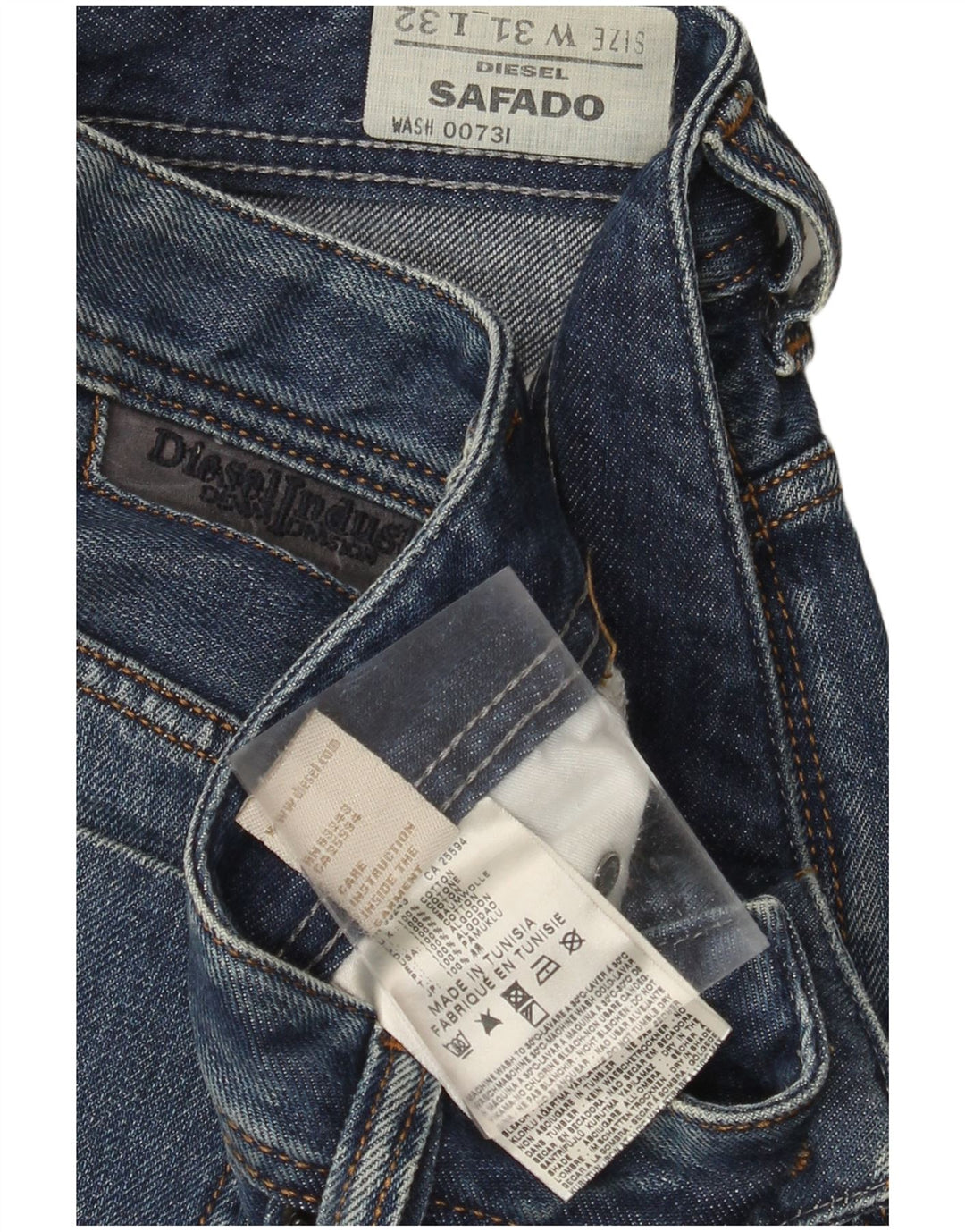 Jeans drepte pentru bărbați Diesel Safado W31 L29 Bumbac albastru