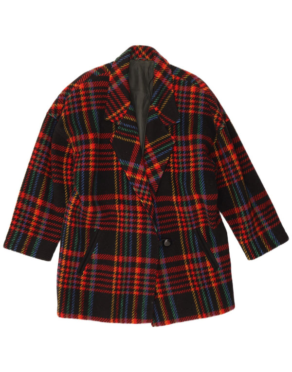 Jachetă vintage pentru femei cu 1 nasture IT 46, mare, multicoloră