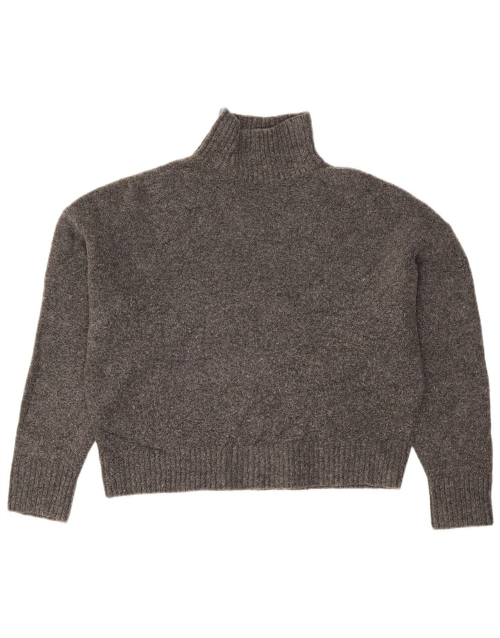 Pulover oversize cu gât țestoasă pentru femei Zara UK 10 Mic Gri