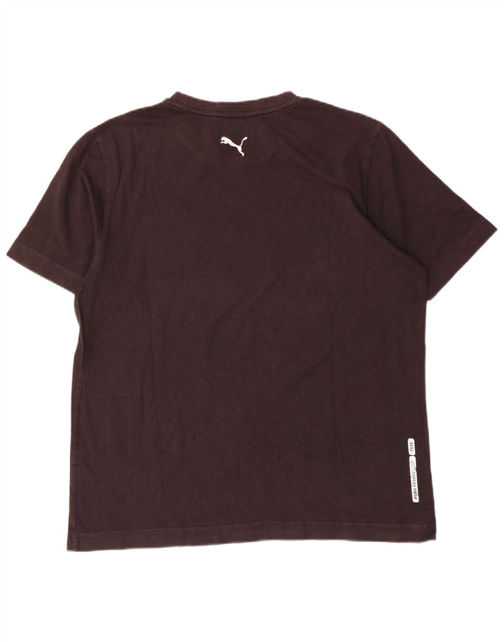 Tricou grafic Puma pentru bărbați Top mare din bumbac maro