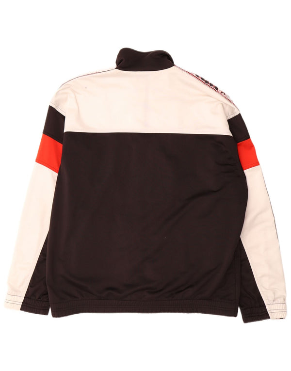 Jachetă de top pentru trening grafic Diadora pentru bărbați Mărimea 38 Medium Black Colorblock