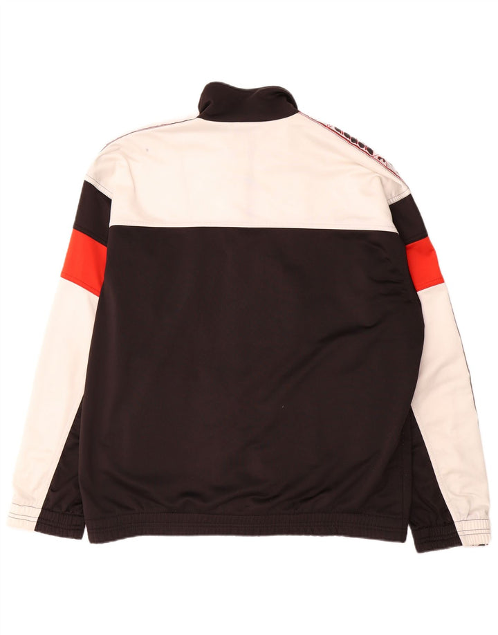 Jachetă de top pentru trening grafic Diadora pentru bărbați Mărimea 38 Medium Black Colorblock